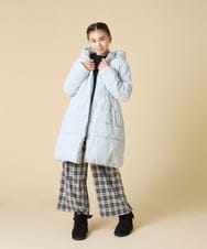 KJUAD02079 a.v.v KIDS(アー・ヴェ・ヴェ) [100-160]【フード取り外し可能/お家で洗える】中綿ロングコート ブラック