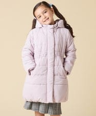 KJUAD02079 a.v.v KIDS(アー・ヴェ・ヴェ) [100-160]【フード取り外し可能/お家で洗える】中綿ロングコート ブラック