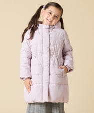 KJUAD02079 a.v.v KIDS(アー・ヴェ・ヴェ) [100-160]【フード取り外し可能/お家で洗える】中綿ロングコート ブラック