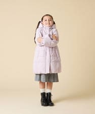 KJUAD02079 a.v.v KIDS(アー・ヴェ・ヴェ) [100-160]【フード取り外し可能/お家で洗える】中綿ロングコート ブラック