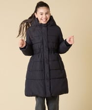 KJUAD02079 a.v.v KIDS(アー・ヴェ・ヴェ) [100-160]【フード取り外し可能/お家で洗える】中綿ロングコート ブラック