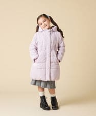KJUAD02079 a.v.v KIDS(アー・ヴェ・ヴェ) [100-160]【フード取り外し可能/お家で洗える】中綿ロングコート ブラック