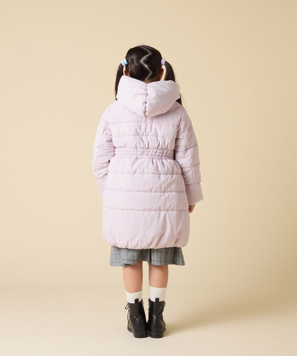 KJUAD02079 a.v.v KIDS(アー・ヴェ・ヴェ) [100-160]【フード取り外し可能/お家で洗える】中綿ロングコート ブラック