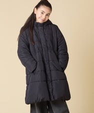 KJUAD02079 a.v.v KIDS(アー・ヴェ・ヴェ) [100-160]【フード取り外し可能/お家で洗える】中綿ロングコート ブラック