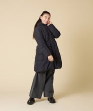 KJUAD02079 a.v.v KIDS(アー・ヴェ・ヴェ) [100-160]【フード取り外し可能/お家で洗える】中綿ロングコート ブラック