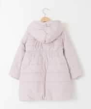 KJUAD02079 a.v.v KIDS(アー・ヴェ・ヴェ) [100-160]【フード取り外し可能/お家で洗える】中綿ロングコート ピンク