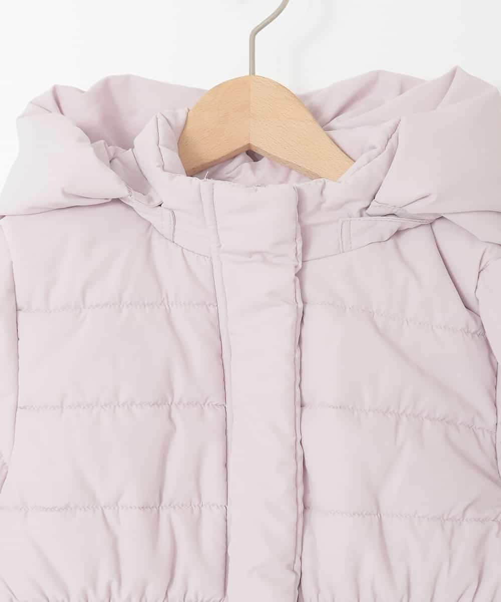 KJUAD02079 a.v.v KIDS(アー・ヴェ・ヴェ) [100-160]【フード取り外し可能/お家で洗える】中綿ロングコート ピンク