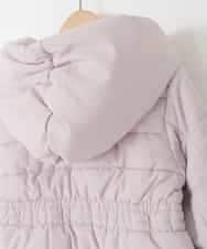 KJUAD02079 a.v.v KIDS(アー・ヴェ・ヴェ) [100-160]【フード取り外し可能/お家で洗える】中綿ロングコート ピンク