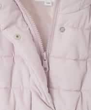 KJUAD02079 a.v.v KIDS(アー・ヴェ・ヴェ) [100-160]【フード取り外し可能/お家で洗える】中綿ロングコート ピンク