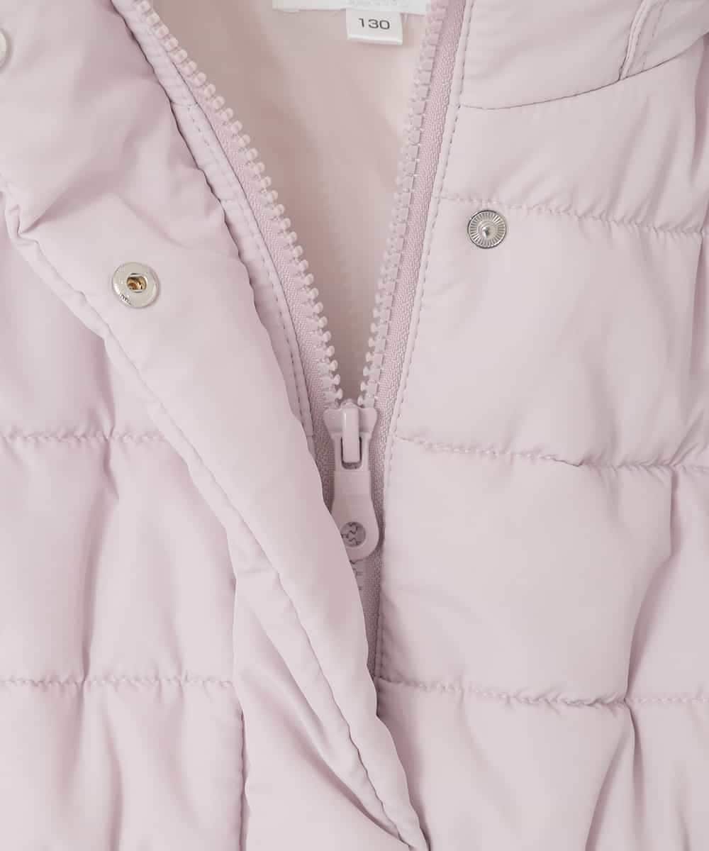 KJUAD02079 a.v.v KIDS(アー・ヴェ・ヴェ) [100-160]【フード取り外し可能/お家で洗える】中綿ロングコート ピンク