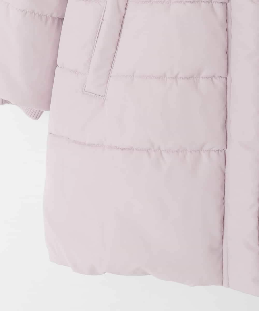 KJUAD02079 a.v.v KIDS(アー・ヴェ・ヴェ) [100-160]【フード取り外し可能/お家で洗える】中綿ロングコート ピンク