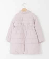 KJUAD02079 a.v.v KIDS(アー・ヴェ・ヴェ) [100-160]【フード取り外し可能/お家で洗える】中綿ロングコート ピンク