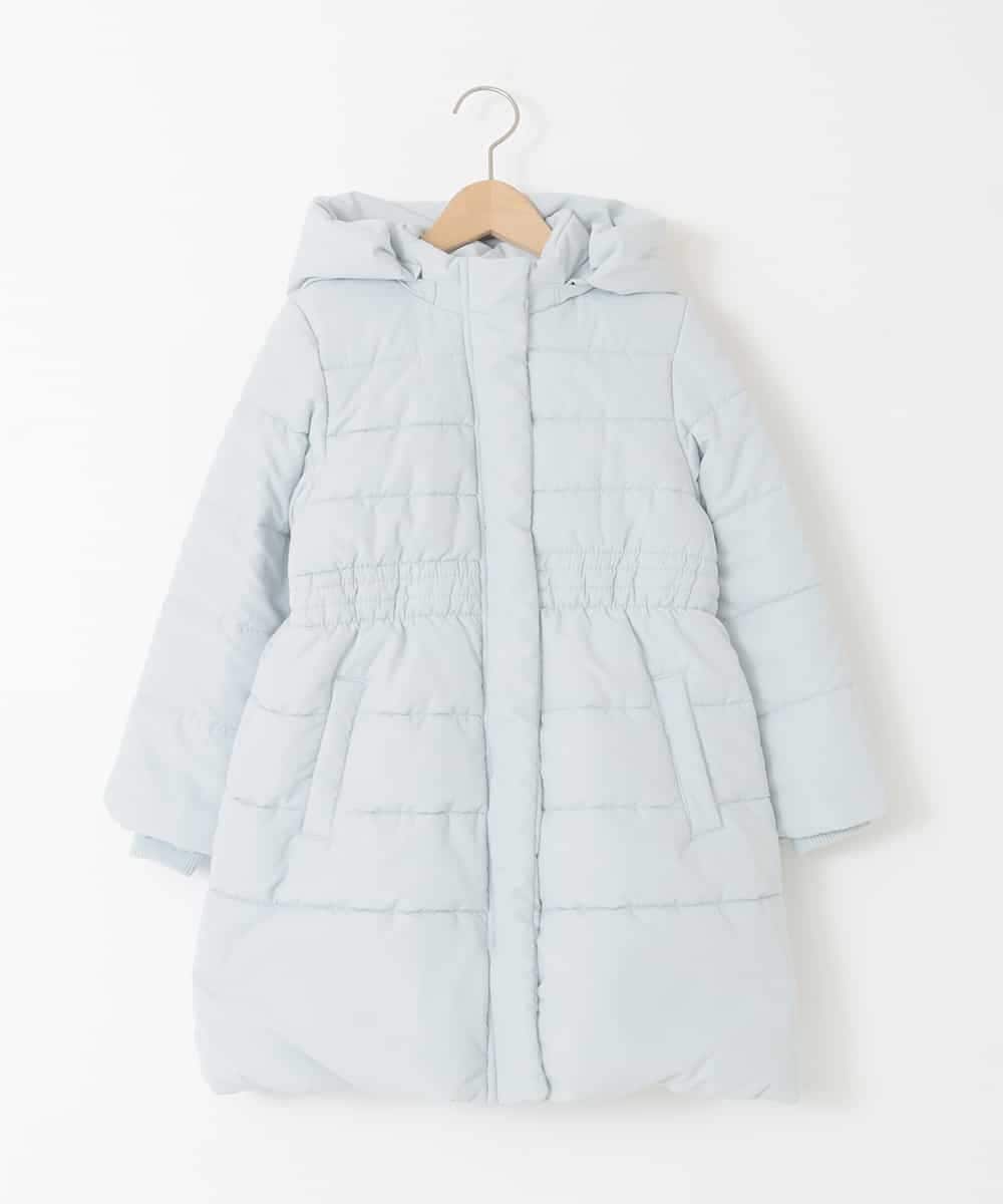 KJUAD02079 a.v.v KIDS(アー・ヴェ・ヴェ) [100-160]【フード取り外し可能/お家で洗える】中綿ロングコート ライトブルー