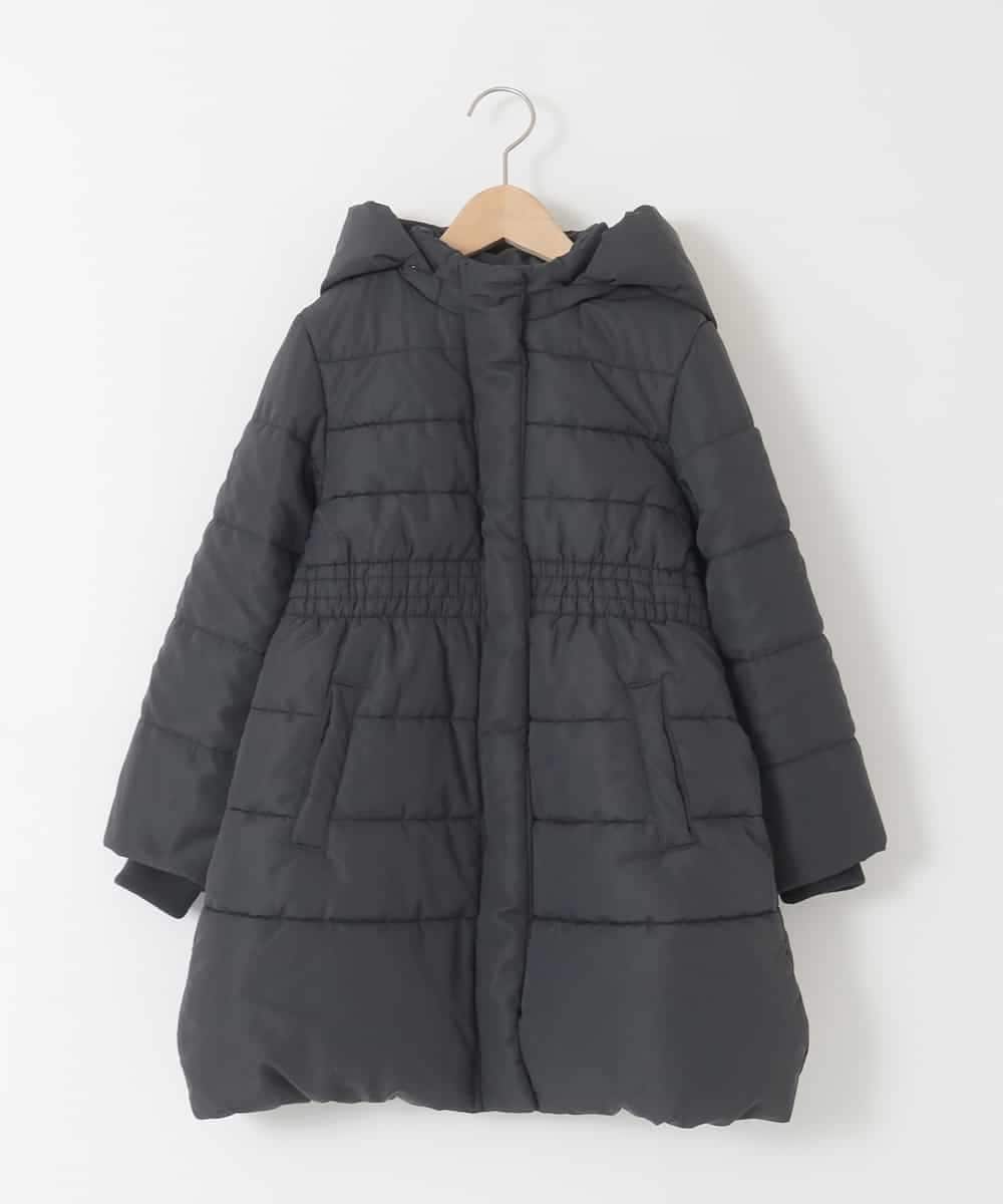 KJUAD02079 a.v.v KIDS(アー・ヴェ・ヴェ) [100-160]【フード取り外し可能/お家で洗える】中綿ロングコート ブラック