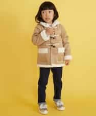 KJUAG02059 a.v.v KIDS(アー・ヴェ・ヴェ) [100-130]フェイクムートンコート[WEB限定サイズ] キャメル