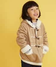 KJUAG02059 a.v.v KIDS(アー・ヴェ・ヴェ) [100-130]フェイクムートンコート[WEB限定サイズ] キャメル