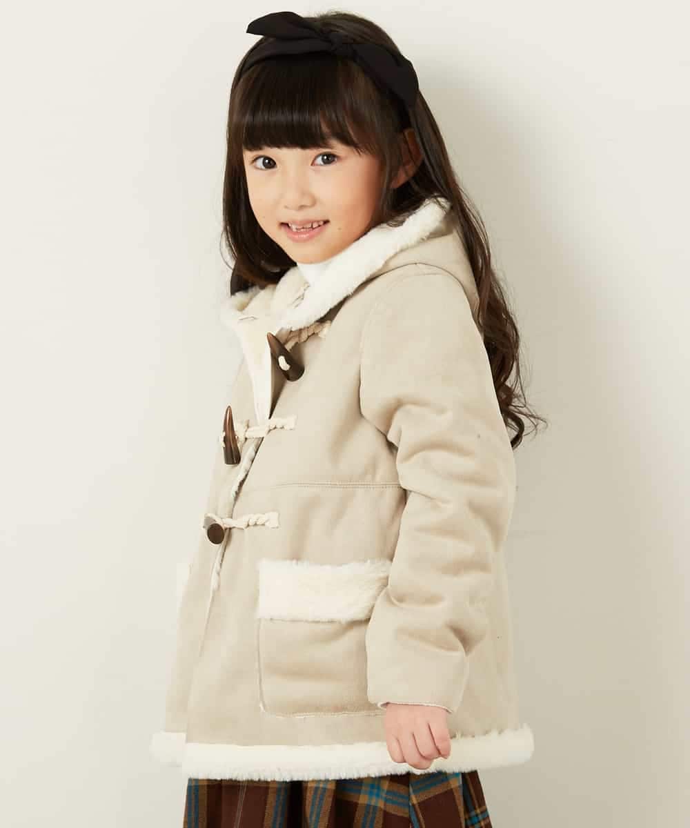 KJUAG02059 a.v.v KIDS(アー・ヴェ・ヴェ) [100-130]フェイクムートンコート[WEB限定サイズ] キャメル