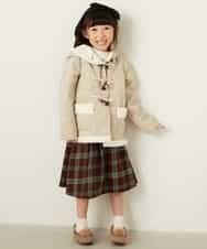KJUAG02059 a.v.v KIDS(アー・ヴェ・ヴェ) [100-130]フェイクムートンコート[WEB限定サイズ] キャメル