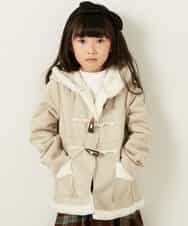 KJUAG02059 a.v.v KIDS(アー・ヴェ・ヴェ) [100-130]フェイクムートンコート[WEB限定サイズ] ライトグレー