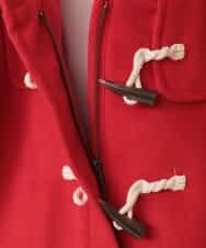 KJUAG03059 a.v.v KIDS(アー・ヴェ・ヴェ) [100-130]フェイクファーフードダッフルコート[WEB限定サイズ] レッド