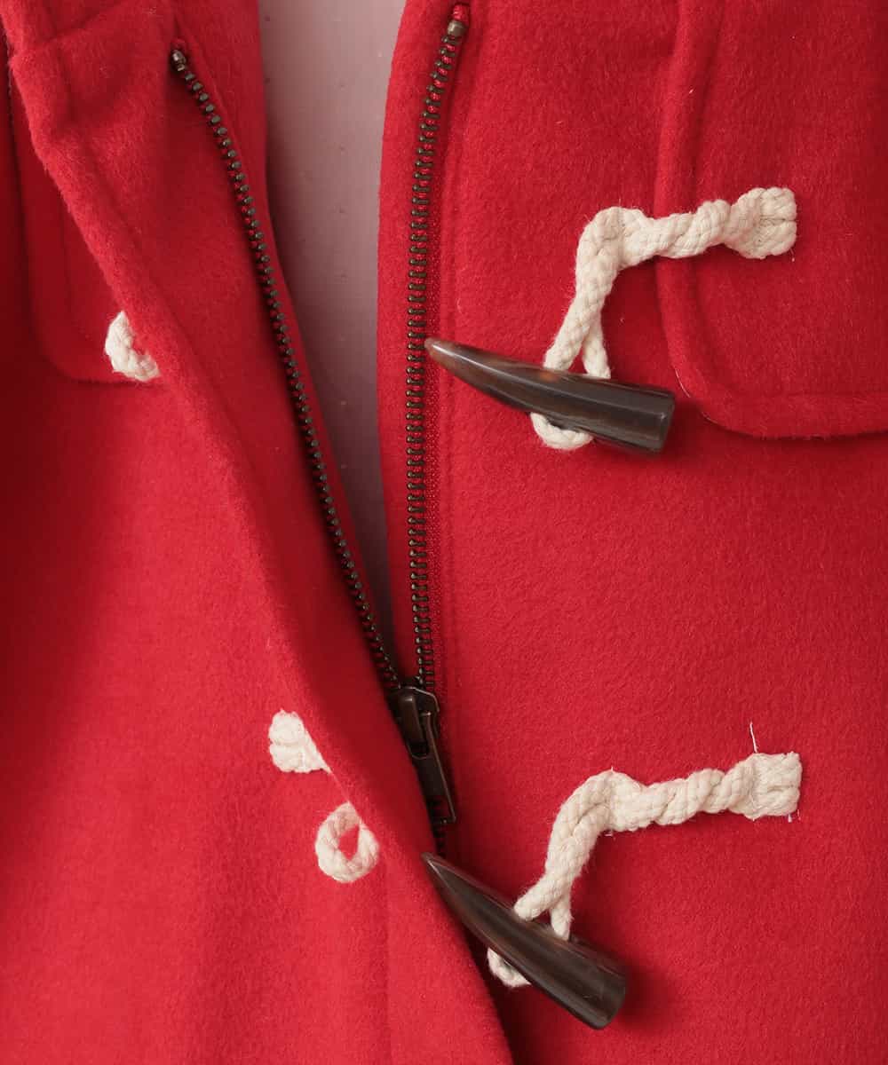 KJUAG03059 a.v.v KIDS(アー・ヴェ・ヴェ) [100-130]フェイクファーフードダッフルコート[WEB限定サイズ] レッド