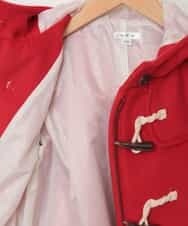 KJUAG03059 a.v.v KIDS(アー・ヴェ・ヴェ) [100-130]フェイクファーフードダッフルコート[WEB限定サイズ] レッド