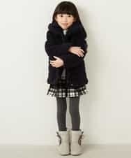KJUAG04059 a.v.v KIDS(アー・ヴェ・ヴェ) [100-130]【洗える】メランジ起毛中綿コート[WEB限定サイズ] グレー