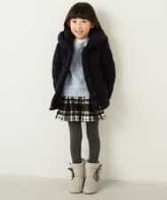 KJUAG04059 a.v.v KIDS(アー・ヴェ・ヴェ) [100-130]【洗える】メランジ起毛中綿コート[WEB限定サイズ] グレー