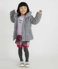 KJUAG04059 a.v.v KIDS(アー・ヴェ・ヴェ) [100-130]【洗える】メランジ起毛中綿コート[WEB限定サイズ] グレー