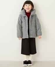 KJUAG04059 a.v.v KIDS(アー・ヴェ・ヴェ) [100-130]【洗える】メランジ起毛中綿コート[WEB限定サイズ] グレー