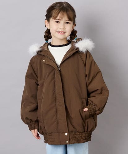 KJUAG46079 a.v.v KIDS [130-160]【洗える】ナイロンモッズコート
