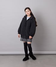 KJUAG46079 a.v.v KIDS(アー・ヴェ・ヴェ) [130-160]【洗える】ナイロンモッズコート ブラック