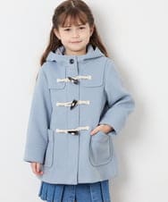 KJUAG47079 a.v.v KIDS(アー・ヴェ・ヴェ) [120-160]【手洗い可】ダッフルコート ライトブルー