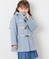 KJUAG47079 a.v.v KIDS(アー・ヴェ・ヴェ) [120-160]【手洗い可】ダッフルコート ライトブルー
