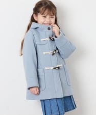 KJUAG47079 a.v.v KIDS(アー・ヴェ・ヴェ) [120-160]【手洗い可】ダッフルコート ライトブルー