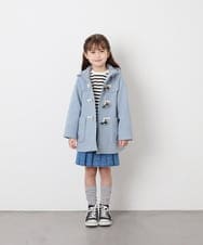 KJUAG47079 a.v.v KIDS(アー・ヴェ・ヴェ) [120-160]【手洗い可】ダッフルコート ライトブルー