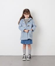 KJUAG47079 a.v.v KIDS(アー・ヴェ・ヴェ) [120-160]【手洗い可】ダッフルコート ライトブルー