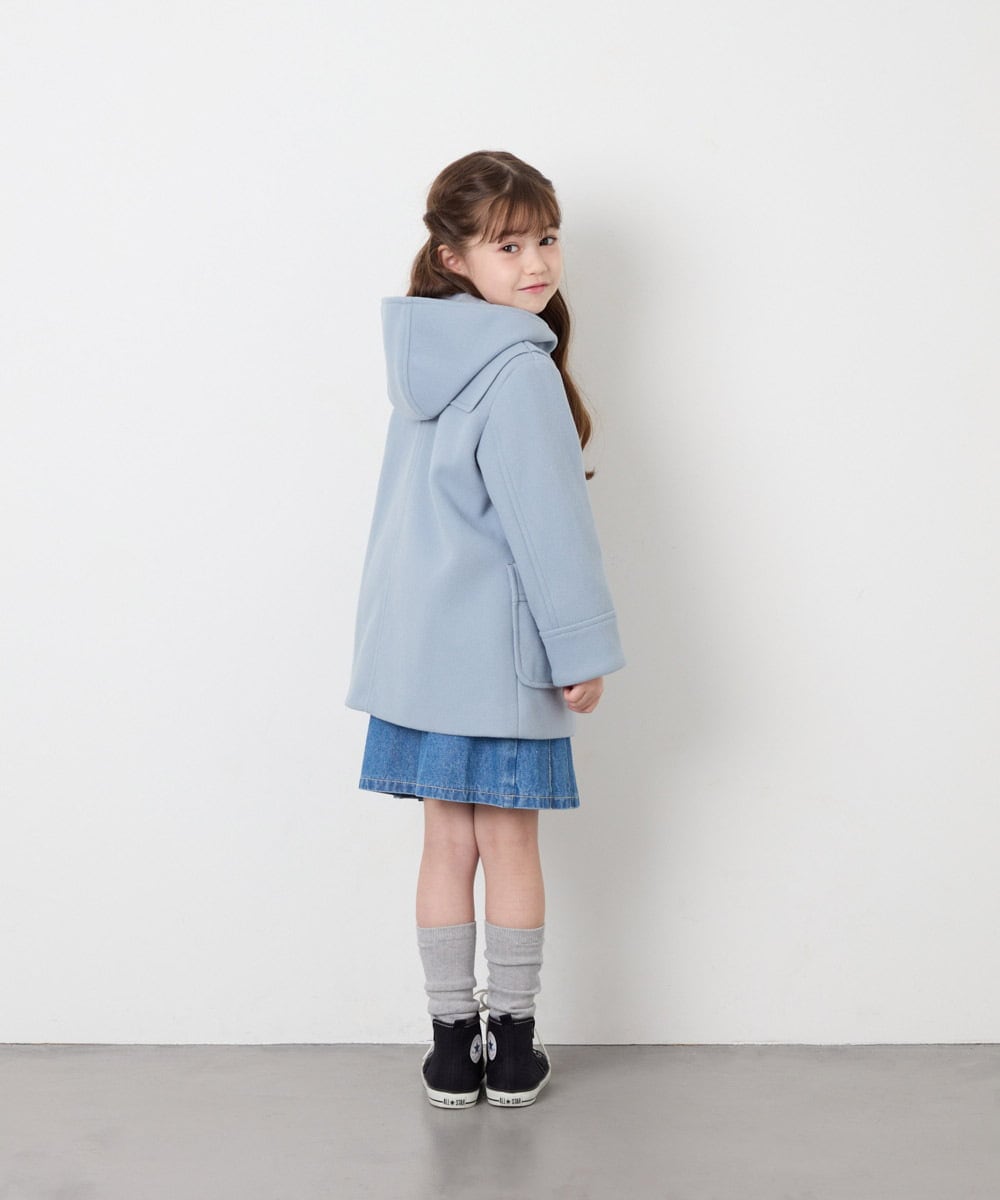 KJUAG47079 a.v.v KIDS(アー・ヴェ・ヴェ) [120-160]【手洗い可】ダッフルコート ライトブルー