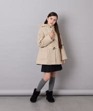 KJUAG47079 a.v.v KIDS(アー・ヴェ・ヴェ) [120-160]【手洗い可】ダッフルコート ベージュ