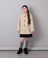 KJUAG47079 a.v.v KIDS(アー・ヴェ・ヴェ) [120-160]【手洗い可】ダッフルコート ベージュ