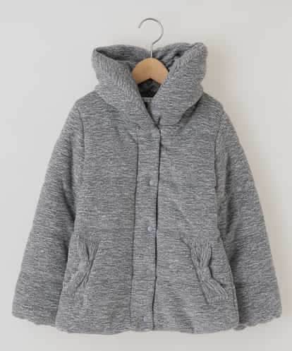 KJUAH04069 a.v.v KIDS [140-150]【洗える】メランジ起毛中綿コート