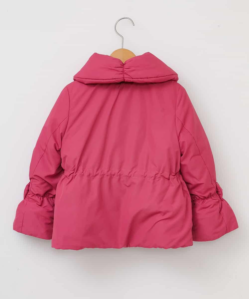 KJUAJ01059 a.v.v KIDS(アー・ヴェ・ヴェ) [100-130]【洗える】ナカワタショールカラードロストブルゾン[WEB限定サイズ] ピンク
