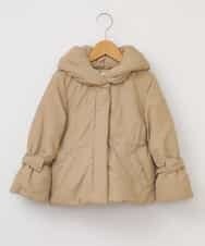 KJUAJ01059 a.v.v KIDS(アー・ヴェ・ヴェ) [100-130]【洗える】ナカワタショールカラードロストブルゾン[WEB限定サイズ] ベージュ