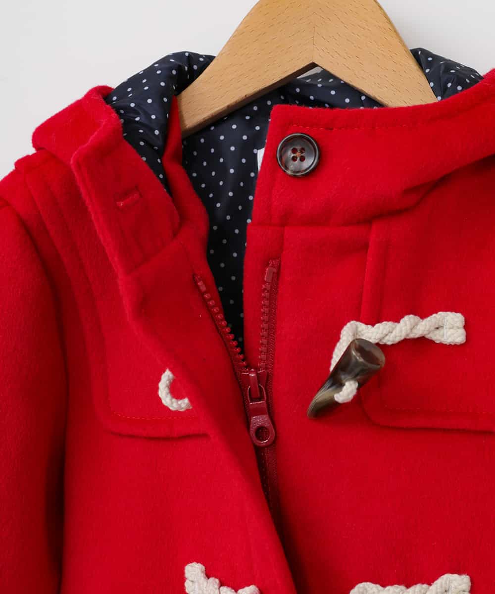 KJUAJ02059 a.v.v KIDS(アー・ヴェ・ヴェ) 【洗える】[100-130]ダッフルコート[WEB限定サイズ] レッド