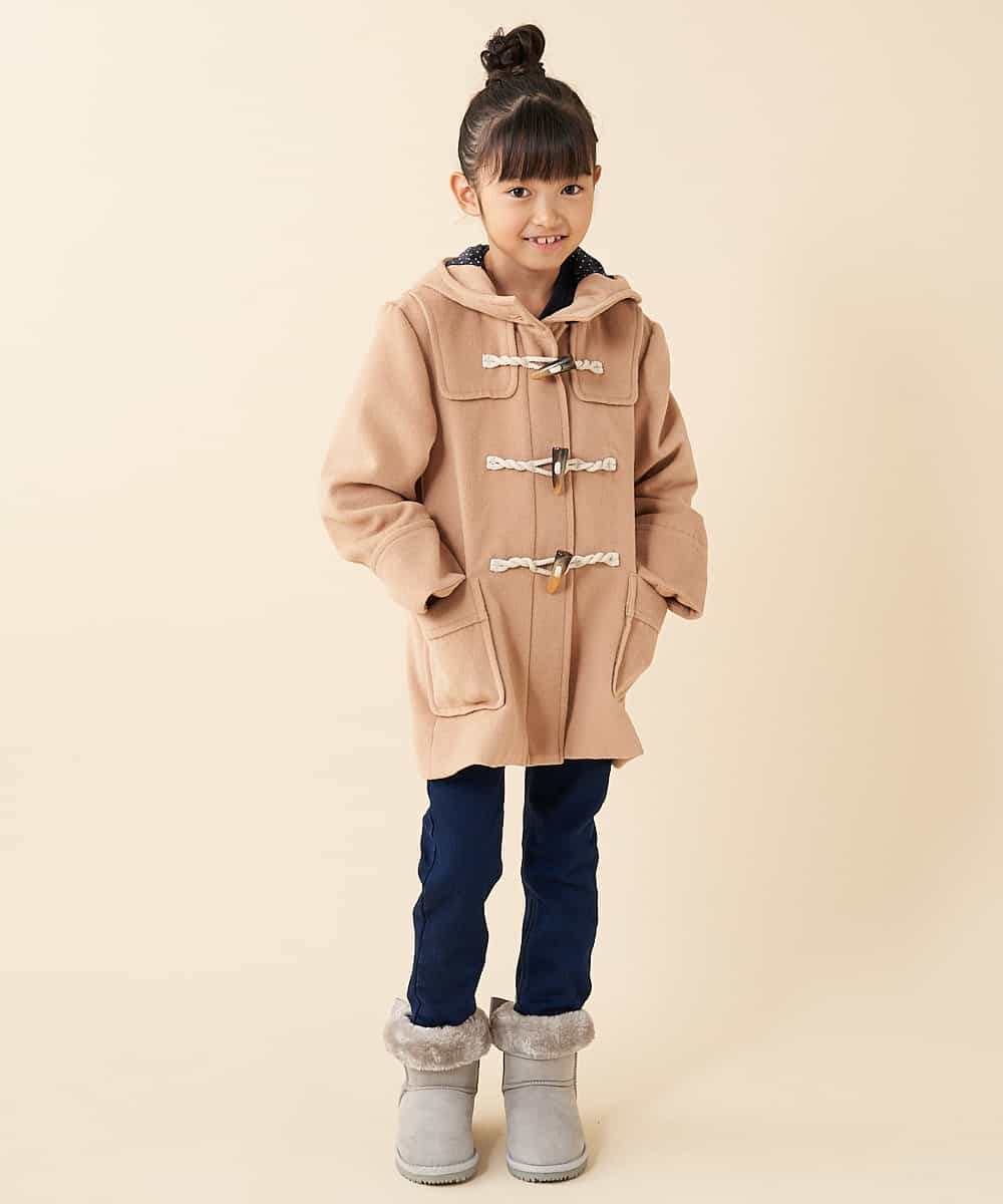 KJUAK02069 a.v.v KIDS(アー・ヴェ・ヴェ) 【洗える】[140-150]ダッフルコート レッド