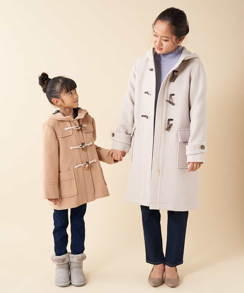 KJUAK02069 a.v.v KIDS(アー・ヴェ・ヴェ) 【洗える】[140-150]ダッフルコート レッド