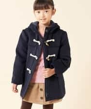 KJUAK02069 a.v.v KIDS(アー・ヴェ・ヴェ) 【洗える】[140-150]ダッフルコート ネイビー
