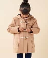KJUAK02069 a.v.v KIDS(アー・ヴェ・ヴェ) 【洗える】[140-150]ダッフルコート ベージュ