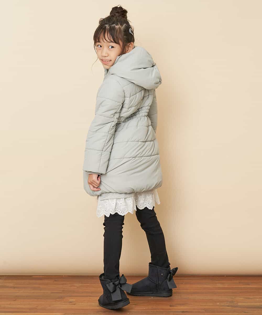 KJUAM01069 a.v.v KIDS(アー・ヴェ・ヴェ) [100-130]【洗濯機で洗える】中綿ロングコート[WEB限定サイズ] ピンク