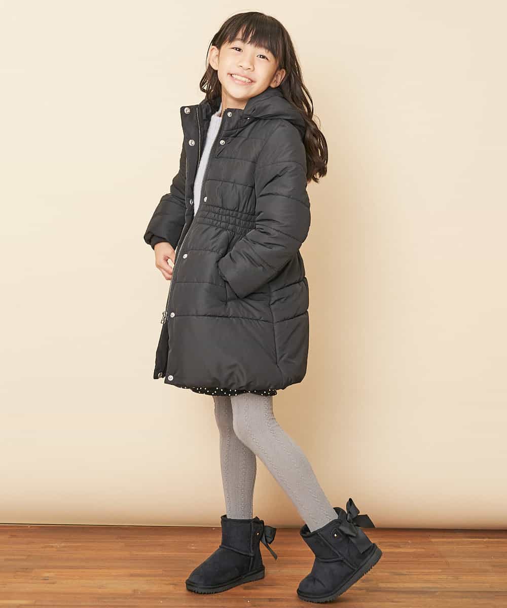 KJUAM01069 a.v.v KIDS(アー・ヴェ・ヴェ) [100-130]【洗濯機で洗える】中綿ロングコート[WEB限定サイズ] ピンク